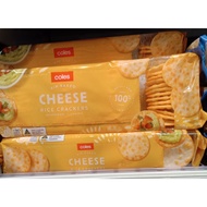 Coles Cheese Rice Cracker 100g
