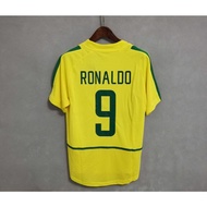 【Retro SSS+】2002 Brazil High Quality Customized Retro Brazil Football Jersey RONALDO R.CARLOS
