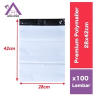 Polymailer Plastic Packing Packaging 28x42 cm White (100pcs) Plastic Bag