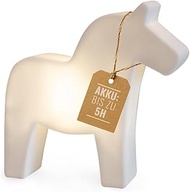 8 seasons Design LED Horse Mini Light Shining Horse (White) Micro - Decorative Lamp 12 cm - Wireless