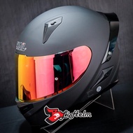 HELM SNAIL FFS1 BLACK DOFF VISOR RED | FULL FACE HELMET | DDRING