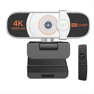 (REYBM)4K Auto Zoom Webcam with Remote ControlPrivacy Cover and MicrophoneWebCamera for PC/Laptop/De