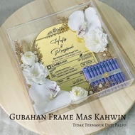 Gubahan Frame 3D Mas Kahwin Mahar- PLAT Hantaran Mas Kahwin Ijab Qabul