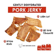 Dehydrated Pork Jerky Treats (Dog Treats, Cat Treats, Pet Treats) by BigBrownDog Big Brown Dog