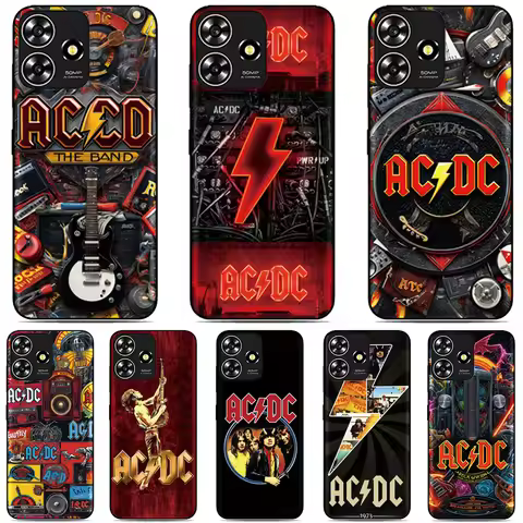 Music AC-DC Band Cover For Xiaomi 14T Poco C85 C65 X6 M7 C40 C71 F4 M4 Redmi 15 15C 13C 12C 10C 4G A