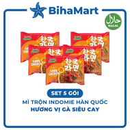 [SET 5 GÓI] - INDOFOOD - Mì trộn Indomie Hàn Quốc hương vị Gà siêu cay Mì trộn gà siêu cay Indomie H