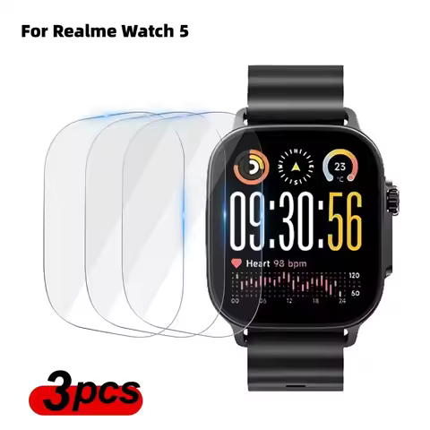 Tempered Glass Screen Protector For Realme Watch 5 Full Cover 9H HD Protective Glass For Realme Watc