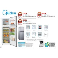 *🅾🅵🅵🅴🆁* MIDEA MD-333V 2 DOOR FRIDGE REFRIGERATOR (PETI SEJUK/PETI AIS /冰箱/冰柜)/BIGGER THAN MD-232V