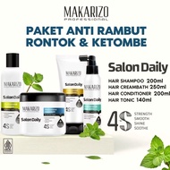 SAMPO (GOSEND/COD) MAKARIZO PROFESSIONAL SALON DAILY KERATIN ANTI-HAIR LOSS AND DANDRUFF SHAMPOO CON