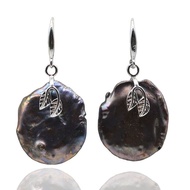 Black Baroque Pearl Drop Earrings Exaggerated Blockbuster Natural Pearl Pendant Fashion Womens Earri