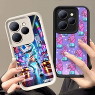 Q-60 Fortnite game Black white Case for Infinix Smart HOT 9 30i HD 30 40i 8 40 Pro Plus