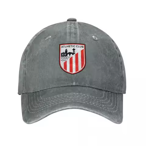 Vintage A-Athletic Club Bilbao Baseball Caps Unisex Distressed Washed Sun Cap Spain Espana Outdoor A