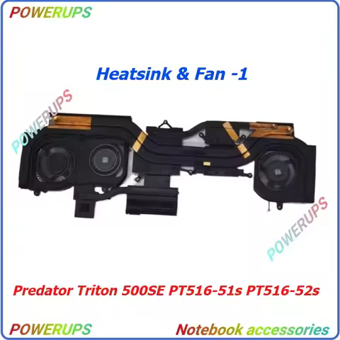 New Original Laptop CPU/GPU Cooler Heatsink&Fans For Acer Predator Triton 500SE PT516-51s PT516-52s