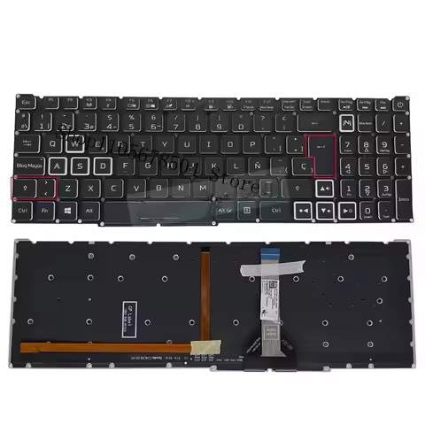 A LA Latin Spanish Backlit Keyboard for Acer Nitro 5 AN515-55 AN515-57 59F7 73X5 AN515-56 AN515-45 G