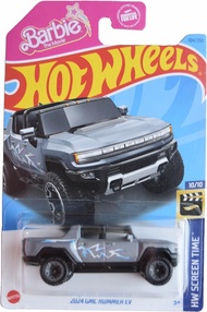 Hot Wheels 2024 GMC Hummer EV, HW Screen Time 10/10 [Gray] Barbie The Movie 184/250 Hot Wheels 2024 