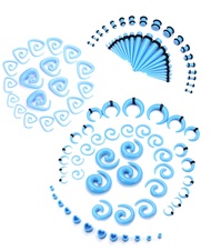 Ubjuliwa 102Pcs Ear Stretching Kit 14G-00G Ear Gauges Expander Set Acrylic Tapers Plugs Tunnels Hors