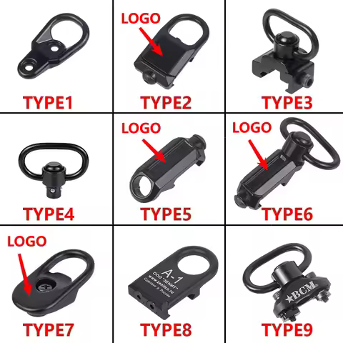 RSA GBB CQB A-1 BCM Hot Metal Strap Buckle QD Quick Detach Sling Swivel 20mm Picatinny Rail Mount Fo