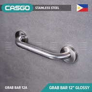 CASGO 12A Grab Bar 12" (300mm) Glossy Stainless Steel / Bathroom Fixtures / Accessories / Sanitarywa