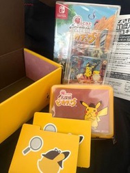 日本 名偵探 比卡超 Pikachu Nintendo Switch /Promo 卡/比卡超盒