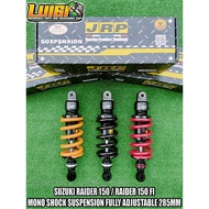 JRP SUZUKI RAIDER 150 / RAIDER 150 FI MONO SHOCK SUSPENSION ADJUSTABLE 285MM