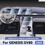 For GENESIS GV80 2025 Car Interior Protection Anti-Scratch Film instrument Center Control Navigation