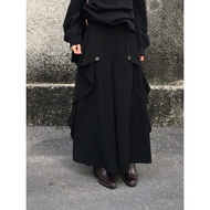 กางเกงขายาวทรงเอหลวมๆ สไตล์จีนใหม่ ทรง 3 มิติ ดีไซน์เล็ก ดีไซน์ Yohji Yamamoto กระโปรงกางเกง ทรงเอ ท