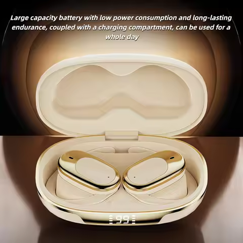 TWS OWS B18 Clip on ear style is more comfortable Gaming Ear Clip Earbuds Wireless Bluetooth 5.4 Mus