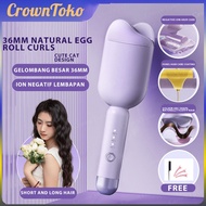 【Ready Stock】🔥36MM控温韩式负离子蛋卷棒（波浪水波纹烫棒）卷发棒Water Wave Hair Curler Egg Roll Negative ion Kerinting Rambu