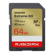 Extreme GO SD UHS-I 64GB 170MB/R 80MB/W 記憶卡 (SDSDXGN-064G-GNCIN)
