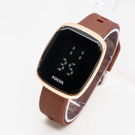 Jam Tangan Fosil Fashion Wanita Touch Screen Tali Ruber Jam Tangan Cewek Terbaru dan Trendi 2023 Jam