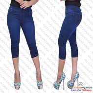 Women's Jeans Leggings 7/8 Women's Mid-Length Pants Women's Elastic Waist Pants/