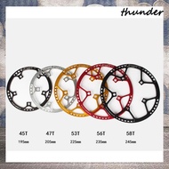 Thunder Crankset Tooth Ultralight 130 BCD 45T 47T 53T 56T 58T A7075 Alloy BMX Chainring Folding Bicycle Chainwheel