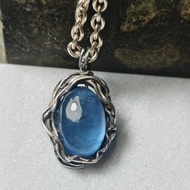 魔鬼海藍寶銀吊墬