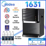 Penapis Air Midea Mild Alkaline Water Dispenser Hot Normal Cold Model: :1631 or 1630 With 4 Korea Ha