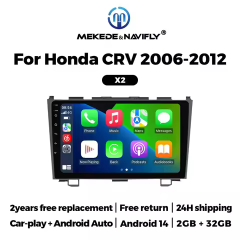 NaviFly 2Din Android Wireless CarPlay Auto Car Radio Stereo Multimedia Player GPS Navigation For Hon