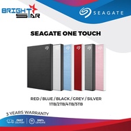 SEAGATE ONE TOUCH ULTRA-SMALL EXTERNAL HARD DRIVE HDD - 1TB / 2TB / 4TB / 5TB - (RED / BLUE / BLACK 