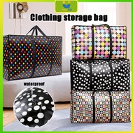 Beg Guni Besar Berzip Waterproof  Tebal Laundry Bag Plastic Besar Berzip Big Clothes Storage Bag Tra