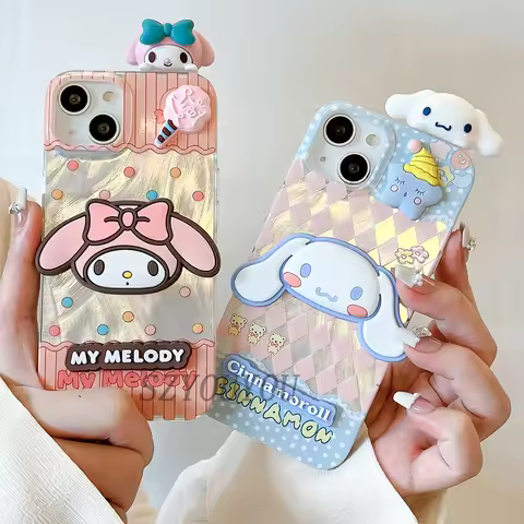 For OPPO A80 A40 A6 Pro A5X A79 A78 A58 A18 A57S A54 A74 A94 A16 Melody Kuromi Kitty Head Dazzle Lus