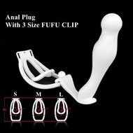 【The-Best】 With 3 Sizes The Fufu Clip For Male Sissy Mimic Female Chastity Cage Trainingsclip Toy