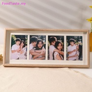 FoodTaste   8x20 Wood Picture Frame - 8x20 Photo Frame With Mat Display 4Pcs 4x6 Photos, 4x6 Picture