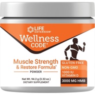 Life Extension Wellness Code® Muscle Strength & Restore Formula, Vitamin D3, ß-Hydroxy-ß-Methylbutyr