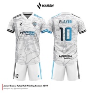 BAJU JERSEY FUTSAL FULL PRINTING BEBAS CUSTOM DESIGN FREE NAMA