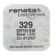 [SG] Renata 329 SR731SW Silver Oxide Button Battery (1 Piece)