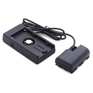 NP-F970 to LP-E6 Dummy Battery Power Adapter Mount Plate with Hot Shoe for Canon EOS 5D2 5D3 5D4 6D 