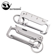Stainless Steel Keychain Nine-in-One Mini EDC Tool Outdoor Keychain Multifunctional Keychain Knife