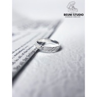 BEUNI HANDMADE PREMIUM 999 SILVER RING ANTIRUST NO ALLERGIC WATER PROOF WITH 999 MARK 999 SILVER