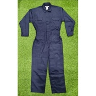 100%Cotton Safety Jacket Workwear Baju Kerja/COTTON SAFETY COVERALL /MARTIM WORKING OVERALL - (Navy 