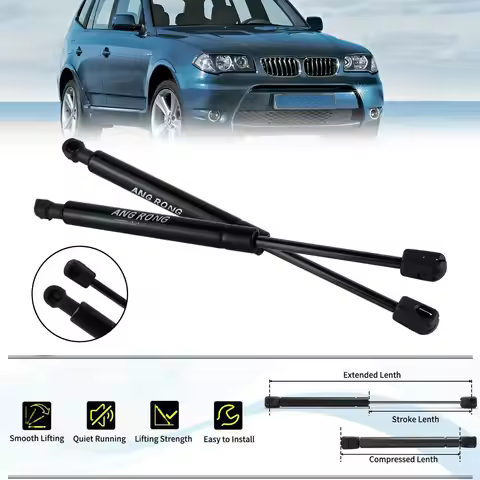 2x For BMW X3 E83 2004-11 Front Bonnet Hood Gas Spring Shock Struts 51233400352