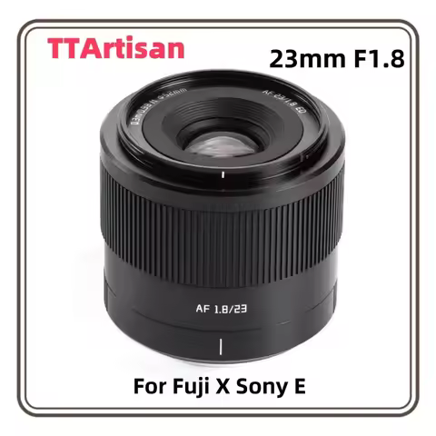 TTArtisan 23mm F1.8 AF APS-C Lens for Fuji X Sony E Mount Cameras X-A1 X-A10 X-A2 X-A3 X-A5 X-A7 X-M