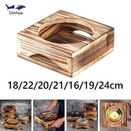 [Simhoa] Wooden Trivets Stone Pot Holder Pots and Pans Korean Bibimbap Holder Bibimbap